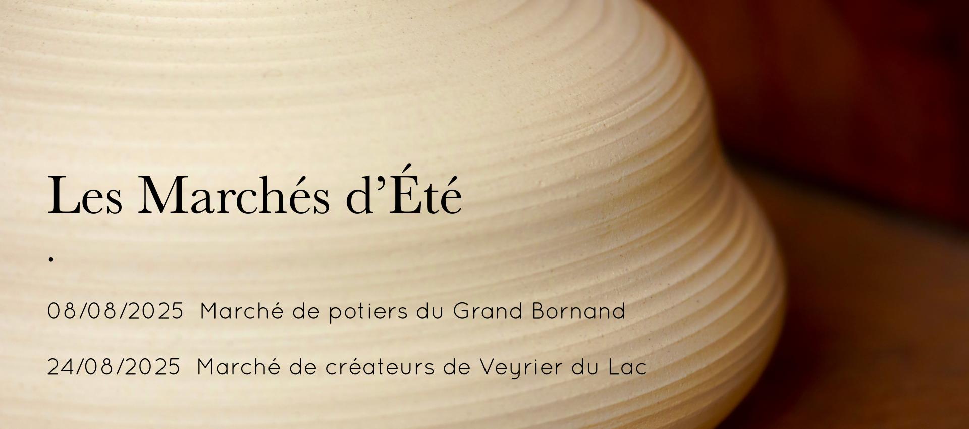 marché de créateur été 2025 Annecy céramique poterie