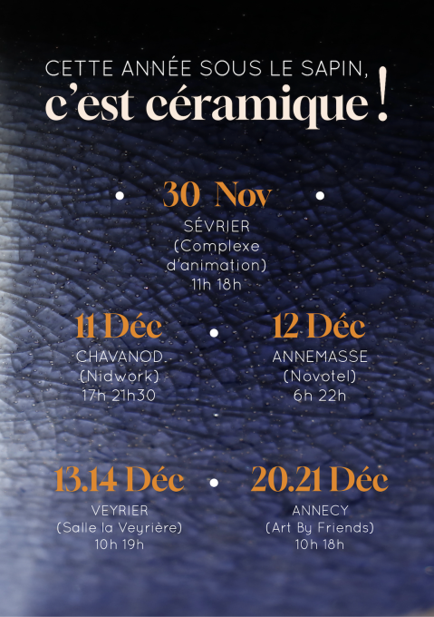 marchés de Noel Juliette comar Artisanat Céramique poterie Annecy