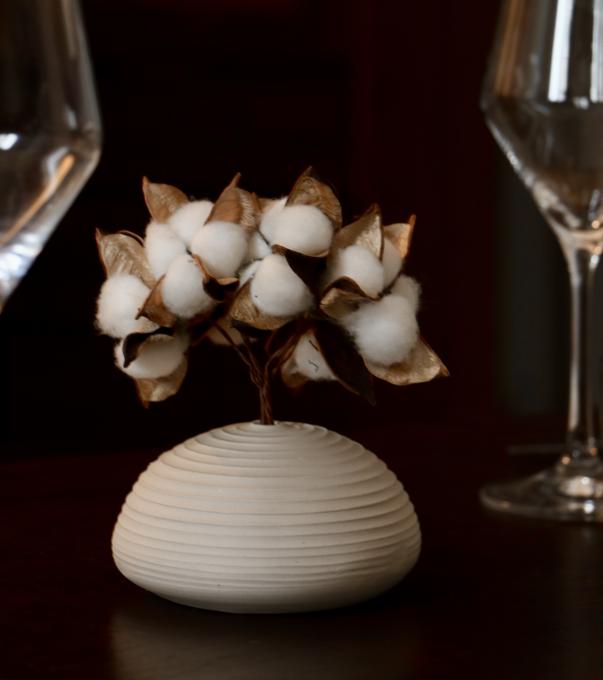 Vase soliflore céramique diffuseur porte-encens